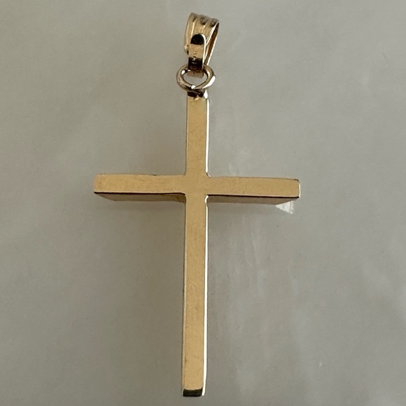 14k Solid Gold Cross - Picture 13 of 15